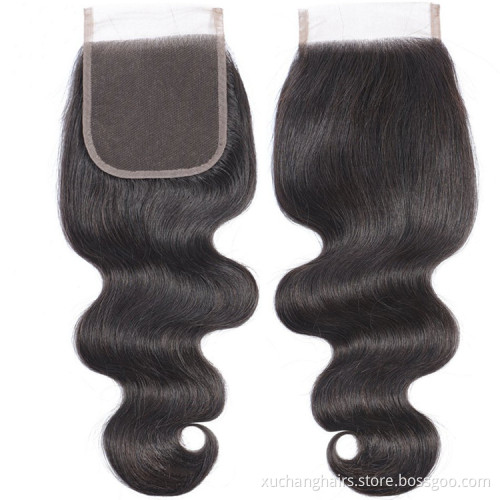 10-30"Brazilian Body Wave Hair Bundles with Closure
